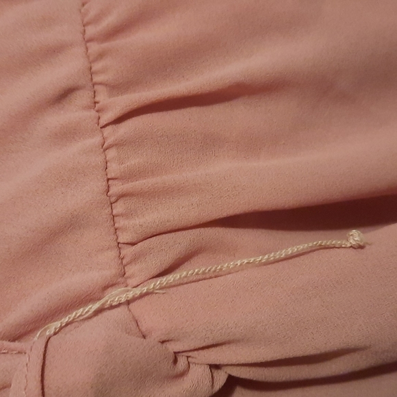 Vintage L.T.D. pink mauve dress by Roberta size 9/10 beautiful seed bead detail - Picture 9 of 9